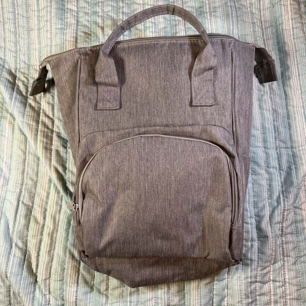 Enfamil Wonderbag Gray Insulated Diaper Bag Backpack